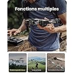 Holy Stone Drone HS440 avec caméra 1080P pour enfants, quadricoptère RC pliable avec 2 batteries 40 minutes Temps de vol long, transmission FPV Live, Tap Fly, commande vocale, capteur de gravité 11 51rV6CPTuCL. SS150