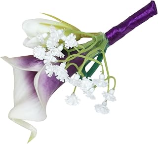 Adorable Hand-Crafted Simulation Flower Corsage for Weddings Elegant Vintage Boutonniere for Bride Groom Wedding Lily Floral Accessory for Prom Special Events