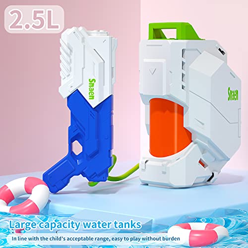 Snaen Water Blaster With 2.5L High Capacity Backpack Tank Which Has Adjustable Straps, Shooting For 30 Feet, Space Weapon Toy For Summer Outdoor Activities Suitable For Boys And Girls 3 Years And Over #TOP1