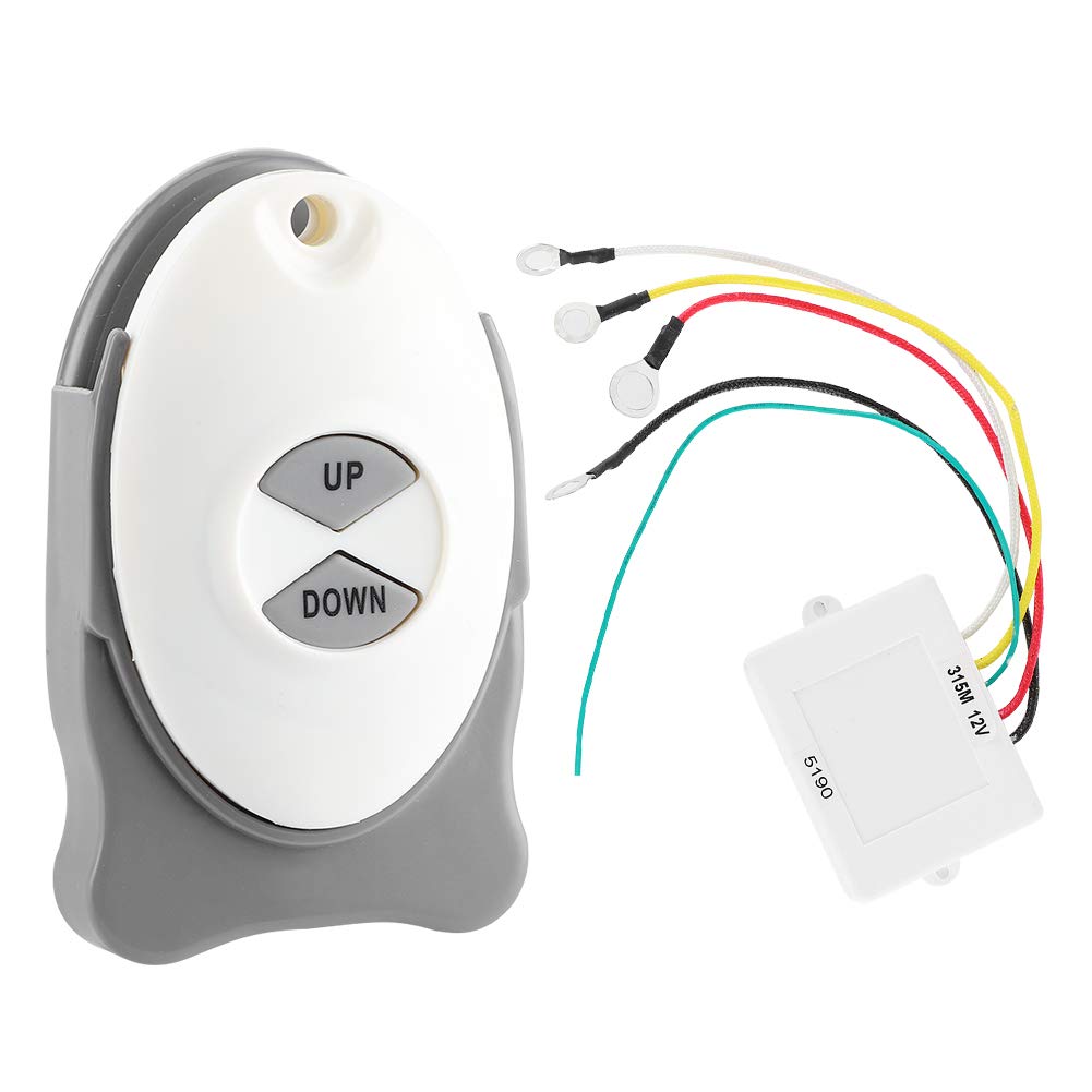 EBTOOLS Commutateur sans Fil de guindeau à Distance d'ancre, 12 V Ancre guindeau commutateur sans Fil récepteur étanche contrôleur de Garniture de Voile Accessoire de Bateau Marin