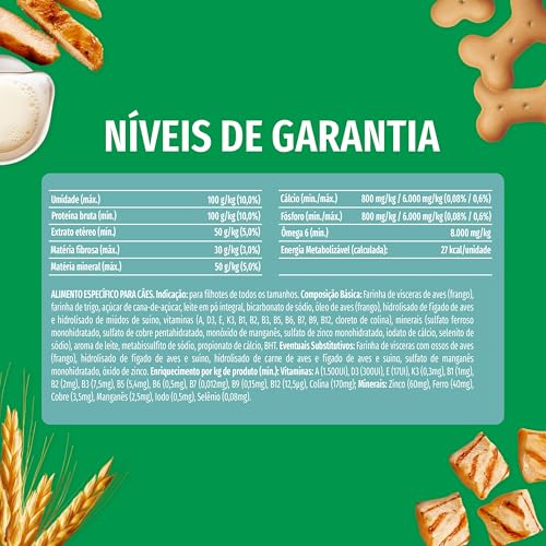 DOG CHOW Biscoitos Frango & Leite Filhotes 300g