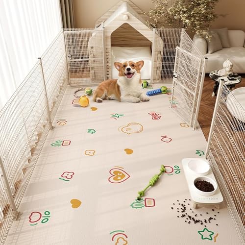 ペット用おしっこマット ワイド 大判 下敷きマット 拭ける フリーカット 防水 滑り止め トイレ下敷きマット 犬 マット 犬 噛んでも破れない 防音保温 床暖房対応 ペットマット 漏れ防止 速乾 防臭防カビ 中型 大型 犬・猫 ペット カーペット 家庭/オ