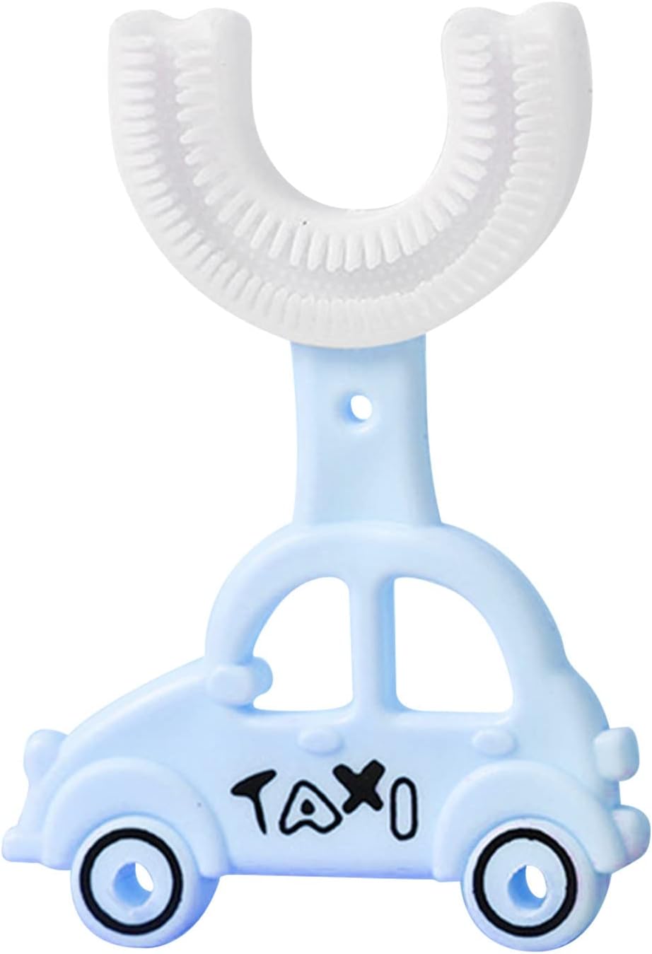 Cepillo Interdental Silicona Pequeño Cepillo de dientes de enjuague bucal de 360 ° y taza para niños Combinación de limpieza a fondo en forma de U Cepillo Dientes Autismo