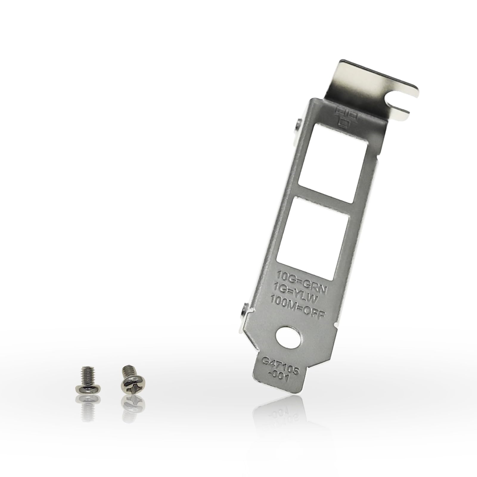 Low Profile Short Bracket Compatible with Intel X550-T2 X540-T2 Network Cards with 2 Screws