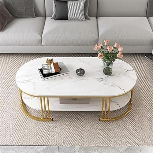 Image of Coffee Table Centre Table (White Gold, Full)
