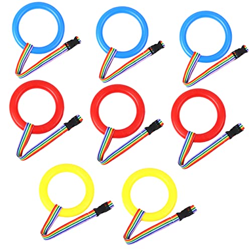 Toddmomy 8-Pack Anti-Lost Traction Rope Walking Rope for Toddlers Boys and Girls Leash Harness Preschool Safety Detachable Handles Daycare Supplies Random