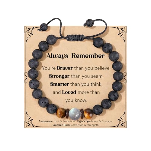 Pulsera Moonstone para hombres regalo miniatura 1