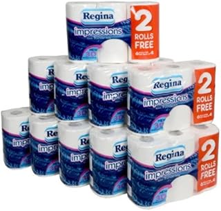 Regina Impressions 3 Ply Toilet Roll Tissue Paper - 60 rolls - packaging may vary