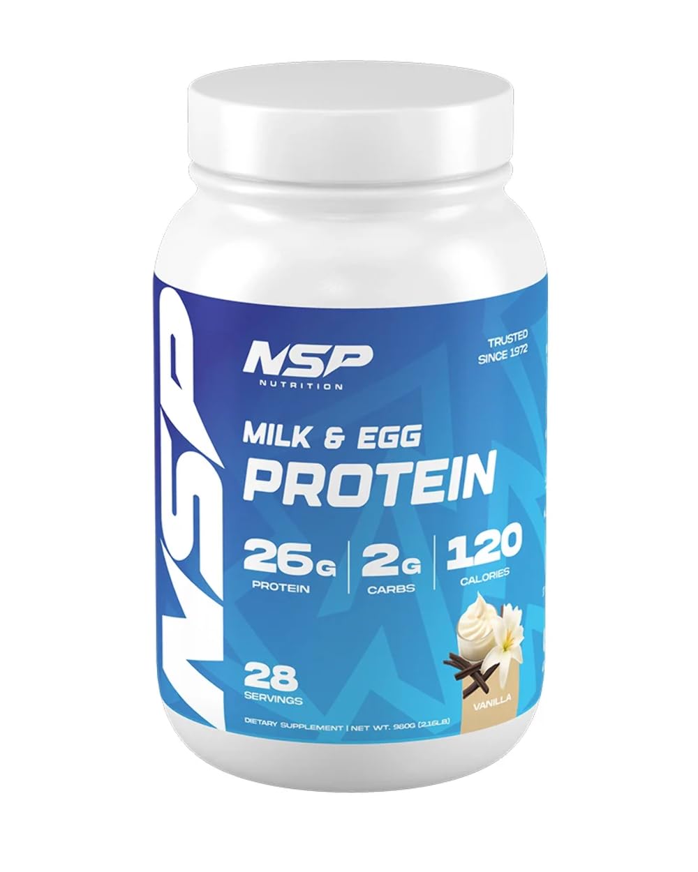 Milk & Egg Protein Powder | 26g Protein | 28 Servings | Perfect for Sensitive stomachs | no Bloating | Build Muscle | Protein for Sensitive stomachs French Vanilla