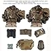 XENIVOU SC Style Universal Tactical Helmet Rear Bag Battery Pouch NVG Counterweight Battery Pouch(Tan)