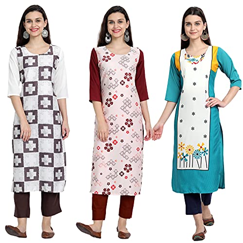 Image of Women's Crepe Straight Kurta