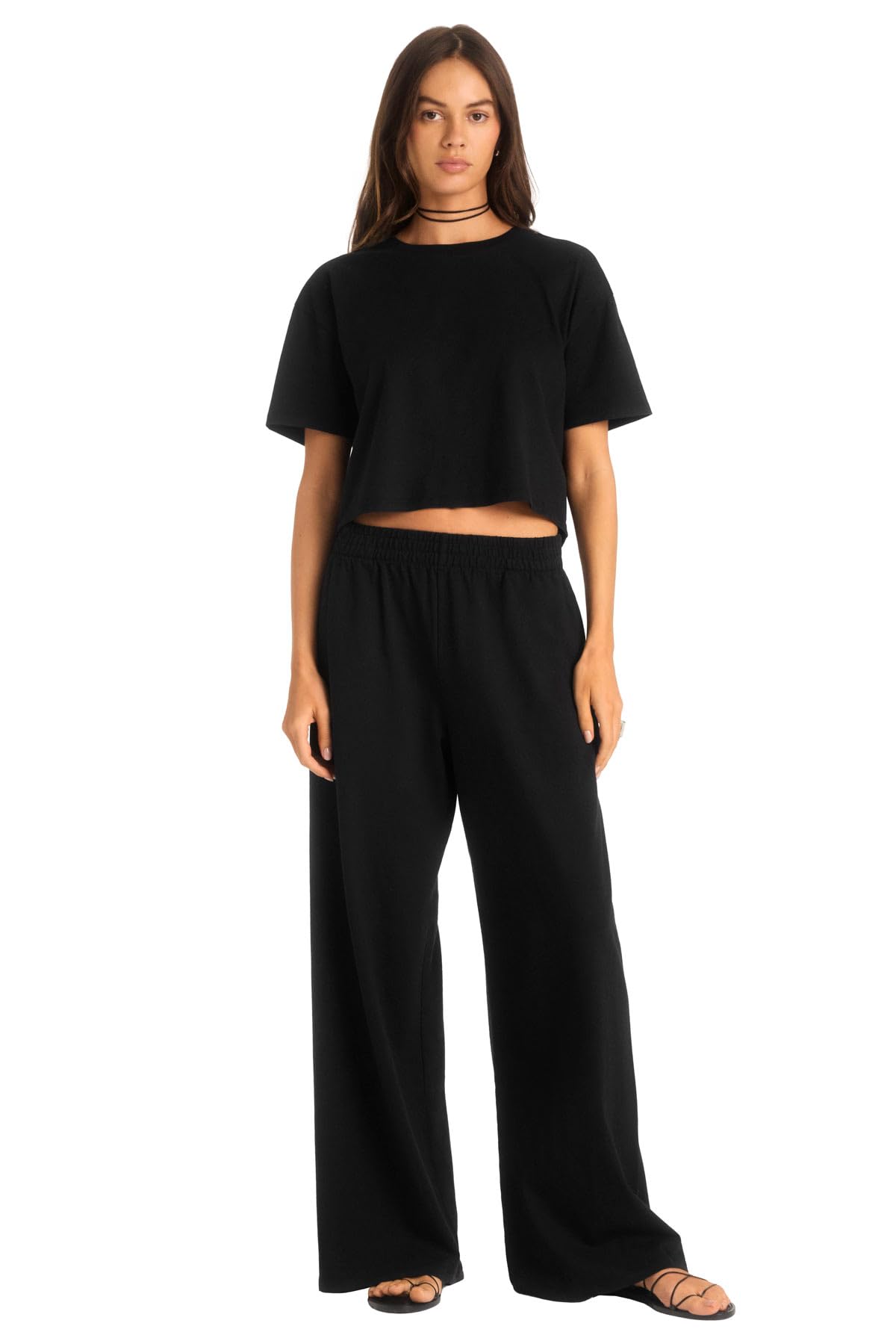 Vitamin A Womens Coast Cotton Jersey Pant Bottom