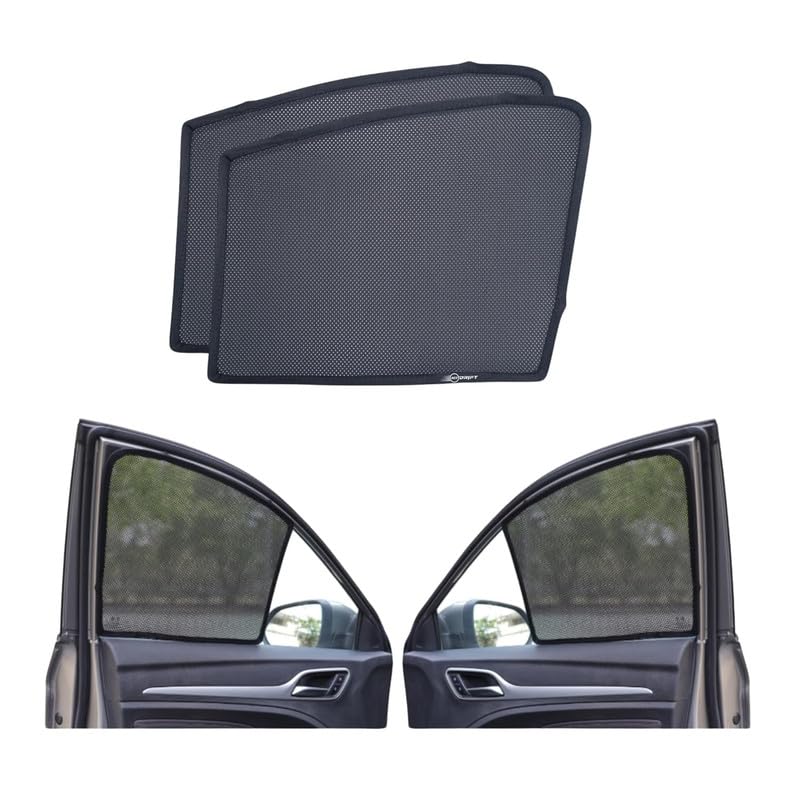 Image of NEODRIFT 'NeoShade' Magnetic Car Sunshades for Mahindra XEV 9E (Set of 2 - Front Row Only)(UV Protection, Magnetic Grip and Privacy & Heat Control)