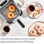 Chefman Fry Guy, The Most Compact & Convenient To Deep Fry Comfort Food, Restaurant-Style Basket With A 1.6-Quart Capacity, Easy-View Window & Adjustable Temp Control, Stainless - 1.5 Liter - Image 2