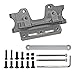 GTHELE Aluminum Front Bulkhead&Tie bar for Traxxas 2WD 1/10 Slash, Stampede, Rustler, Nitro Slash-Replaces Part 2530 2532 (Titanium)