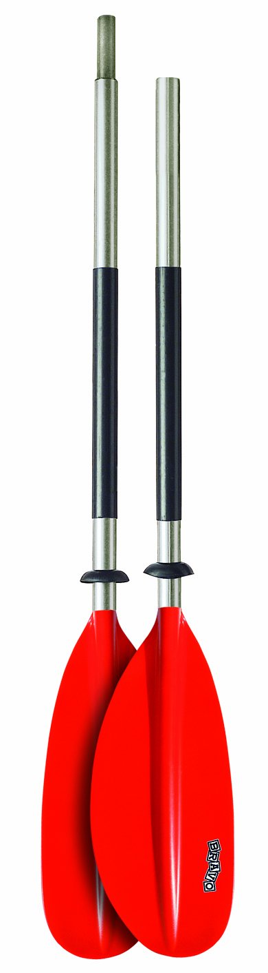 Bravo Canoe/Kayak Paddle (2 Piece Paddle - Pack of One) - Silver, 220cm