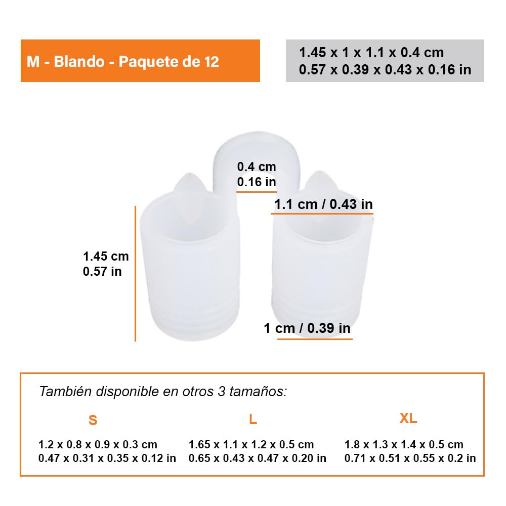 Dilatador nasal para aliviar la presión de los fosas nasales (Paquete de 12 Mediano) Válvulas de blanda - Dispositivo reutilizable contra los ronquidos para dormir tranquilamente