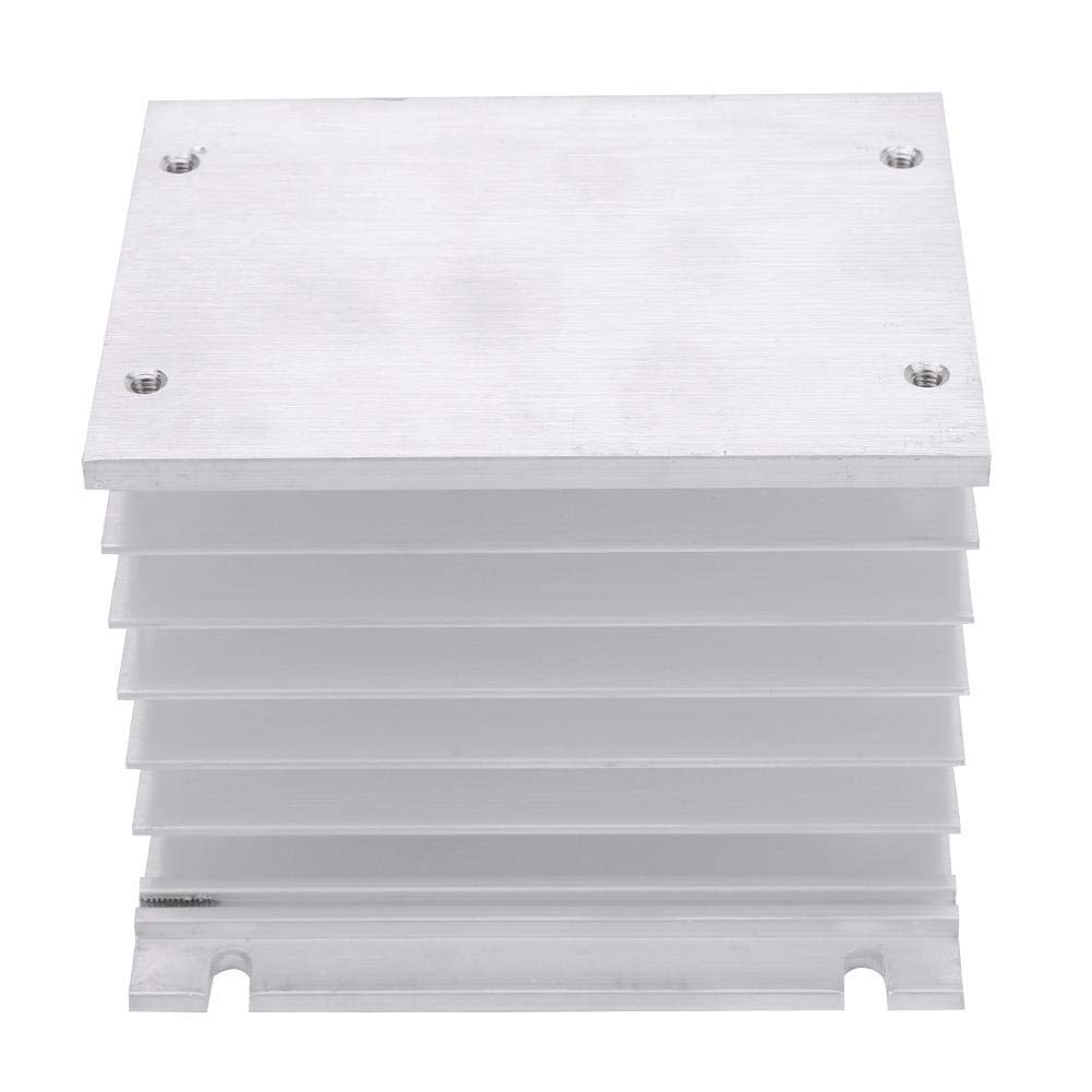 Dissipatore Calore SSR Alluminio per Relè Stato Solido Monofase Trifase Raffreddamento Efficiente Sistemi Potenza
