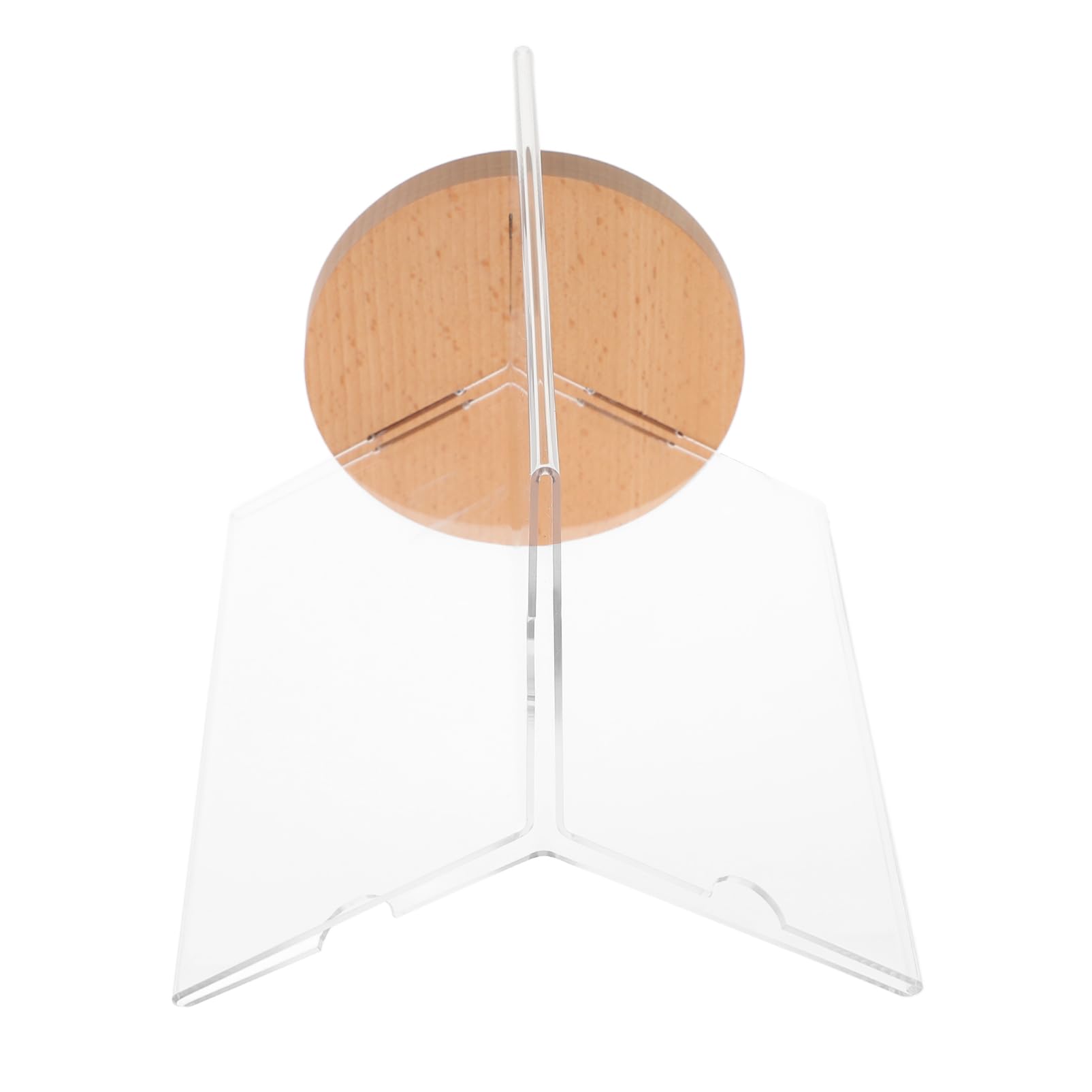 FUNOMOCYA Menu Display Stand Display Shelf The Menu Rotary Menu Stand Rotatable Menu Stand Sign Holder with Base Rotatable Sign Holder Multi-side Menu Stand Menu Holders Transparent Acrylic