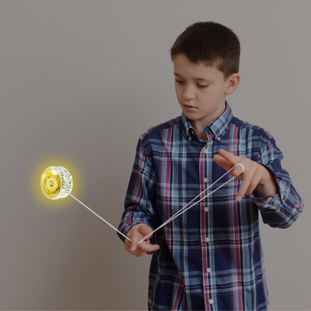 Yoyo Profesional Con LED - 18 Piezas Para Niños y Estudiantes Principiantes - Juguete Para Regalos de Cumpleaños, Fiestas y Celebraciones