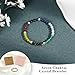 Emibele Chakra Bracelets, Colourful Natural Stones 7 Chakras Crystal Bracelet for Positive Energy Ease Anxiety Meditation, Healing Crystal Jewelry 4mm Round Bead Fashion Jewelry Gifts for Women Men