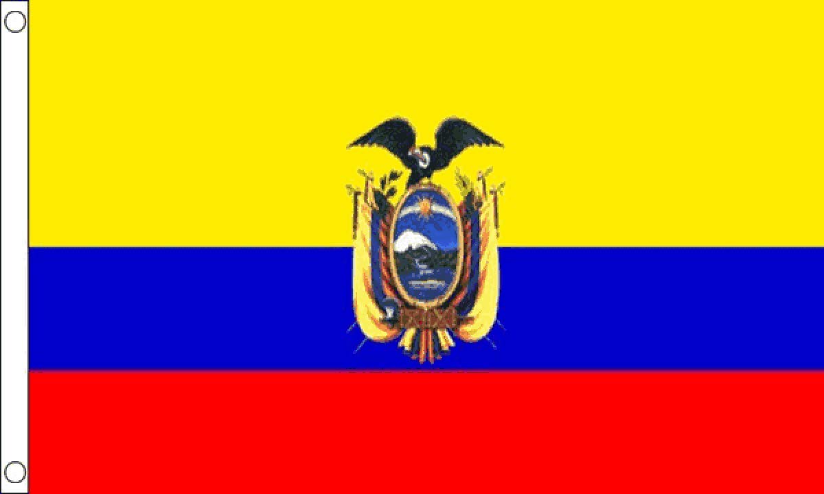 Ecuador Flag - Large 5 x 3 FT - FlagSuperstore©, Multicolor
