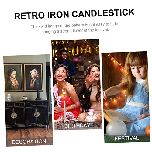 DIKACA 3 peças de suportes de Halloween pendurados vintage Ramadã relaxante centro vento antigo fest