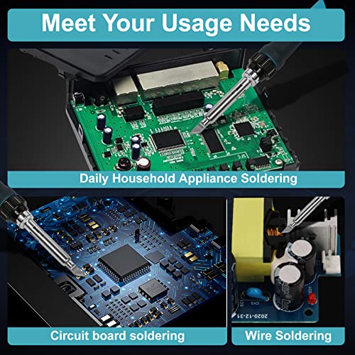 Muibe Soldering Iron Station,Digital Soldering Station With Precise Heat Control (356°F To 896°F), Temperature Calibration, Soldering Station Kit For Home Appliance And Diy Repairs #TOP5