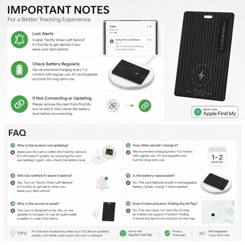 MSEBENT Wallet Tracker Card (Apple Find My, Wireless Charging) — view 5
