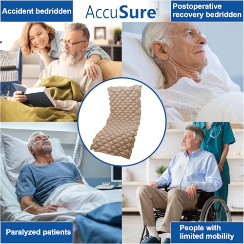 Image of AccuSure Air Mattress Anti Decubitus Air Pump and Bubble Mattress Anti Bedsore Mattress Pad, Inflatable Air Bed for Patients