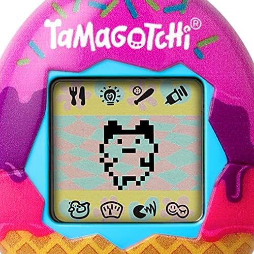 TAMAGOTCHI Original Bandai Ice Cream Shell with Chain - The Original Virtual Reality Pet 429883NBNP, Pink (42922NBNP)