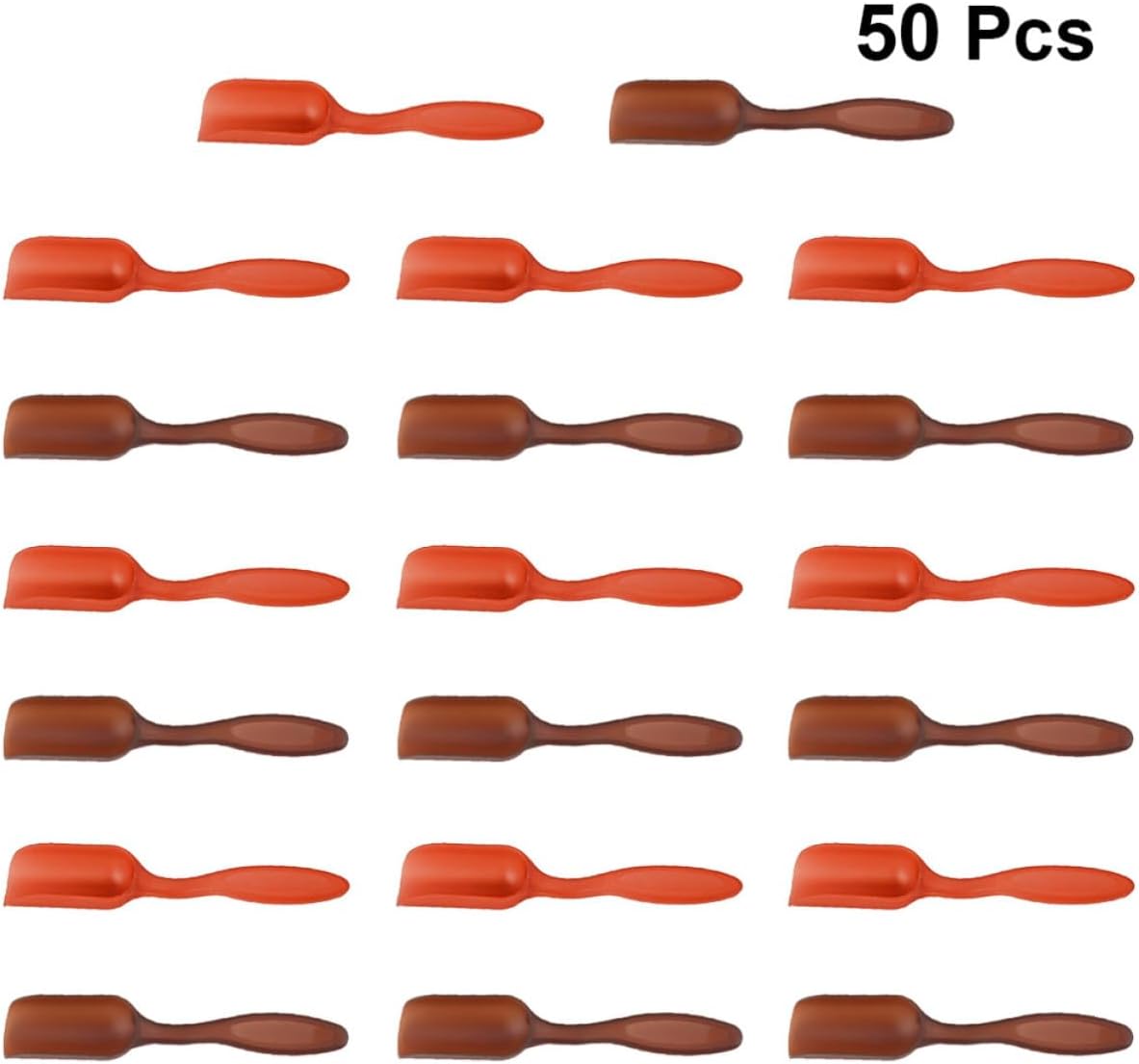 50pcs Plastic Tea Scoop Set, PP Tea Spoon for Home Office Use