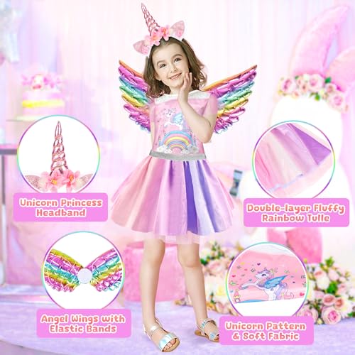 Vestido de Princesa para Niñas EULRGAUS Set miniatura 4