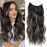Ajustement sûr : 2 clips déjà attachés sur les extensions de cheveux invisibles, ajoutant de la sécurité lorsque vous portez le fil invisible. PS : vous pouvez enlever ces 2 clips si vous n'en avez pas besoin.