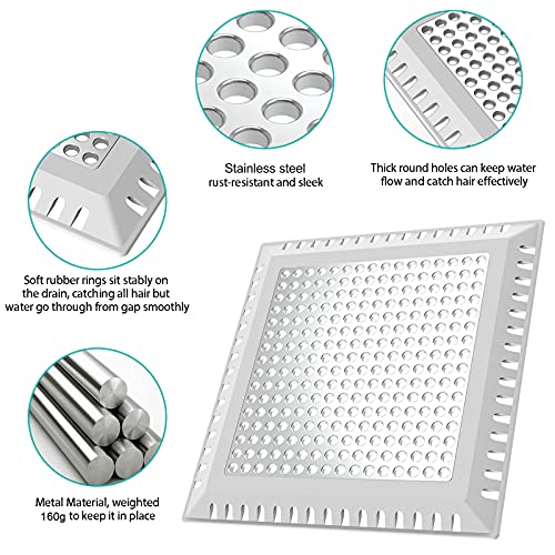 image for Aojuxix Shower Drain Hair Catcher/Drain Strainer/Shower Drain Cover fo