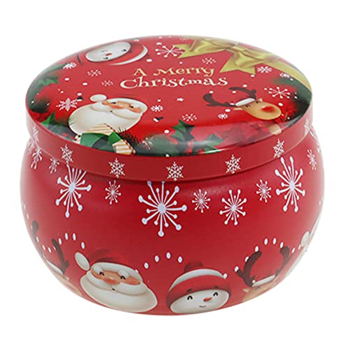 Christmas Cookie Tins Candy Tinplate Retro Tins Tin With Lids For Dry Storage Spices Candy