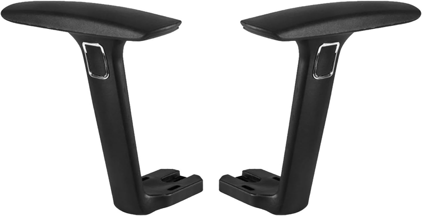 2 Pieces Replacement Armrest Office Chair Upright Swivel Bracket Liftable Pads PP Material Comfortable Handrail Suitable for Gaming Chair Home Use, Style C