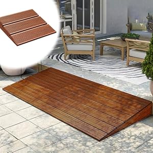 YCBTPS Holz Türschwellenrampe 8-20cm Hoch