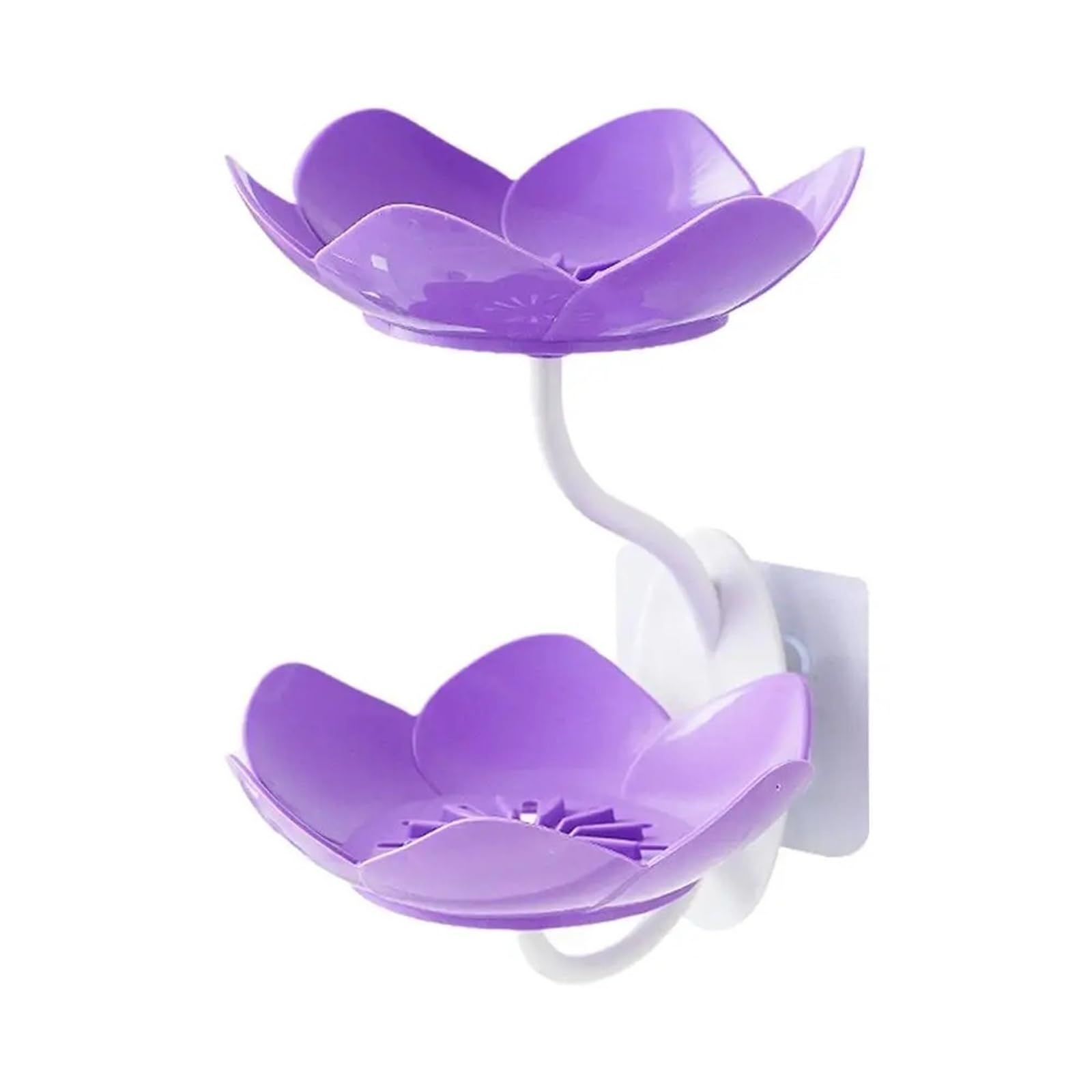 Mkyyioed A Soap Dish Lotus Flower Soap Box 2 Tier