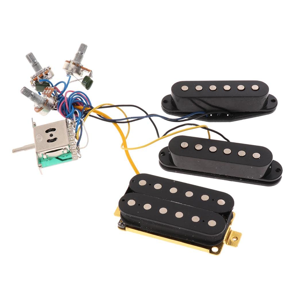 CALANDIS™ Prewired 6 String Guitar Single Coil Pickup Humbucker Pickup Harness Black | Pickups | Guitar Parts | Parts & Accessories | Guitars & Basses-image-35
