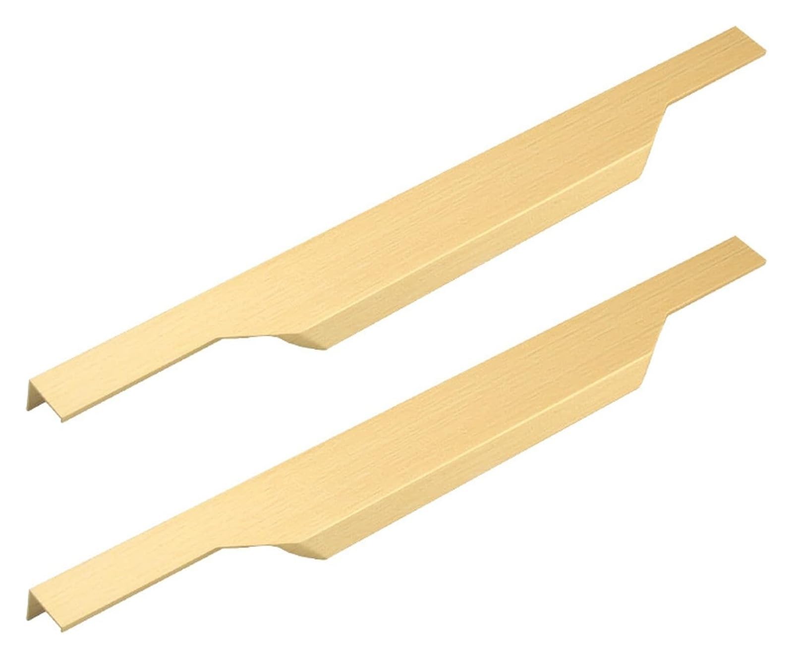 Lqzaxsrdr Onecolor Concealed Drawer Handles, Invisible Drawer Pulls Aluminum Alloy Brushed Gold 300-500Mm Cabinet Handles(Overall Length 300Mm)