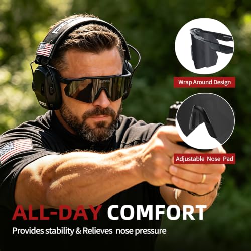Image of Range Tactical Shooting Glasses ANSI Z87+ UV400 Safety Glasses