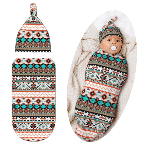 Image of Jarverce Swaddle Blanket for Baby, Soft Sleeping Bag, Swaddling Sack for Newborn Unisex Baby Stuff, Western