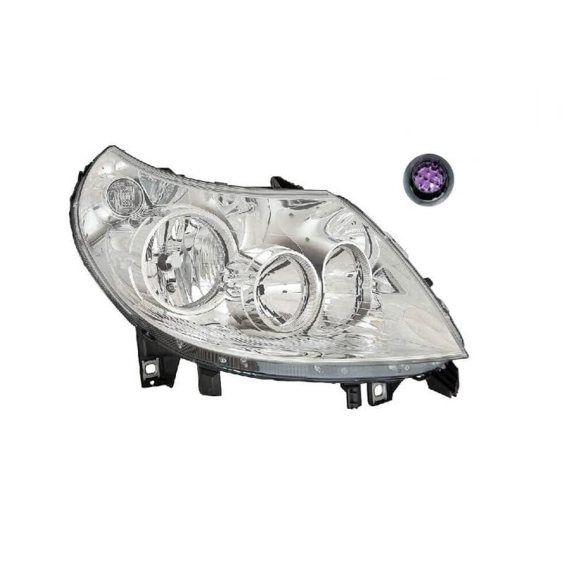 Repiauto Phare avant droit H1/H7 compatible avec Citroen Jumper 2010-2014