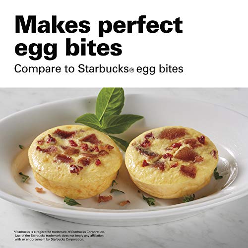 Hamilton Beach Sous Vide Style Electric Egg Bite Maker & Poacher With Removable Nonstick Tray, Makes 2 In Under 10 Minutes, Teal (25506) #TOP1