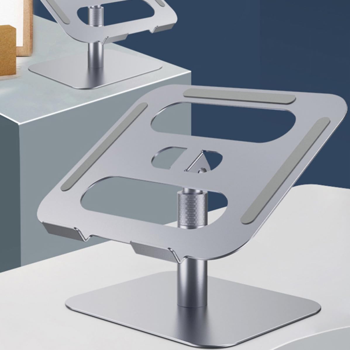 Supporto Argento Lega Portatile Regolabile per Alluminio