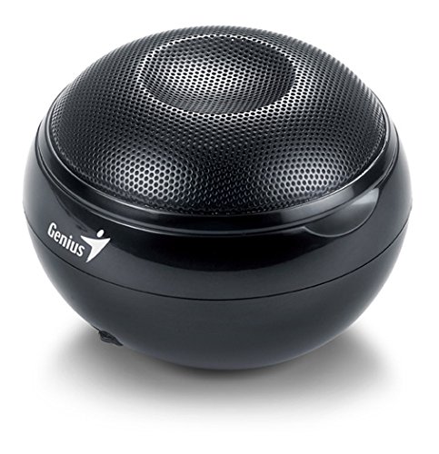 Genius SP i160 2W Negro Altavoz   Altavoces (De 1 vía, Alámbrico, USB/3,5mm, 2 W, 80 23000 Hz, Negro)