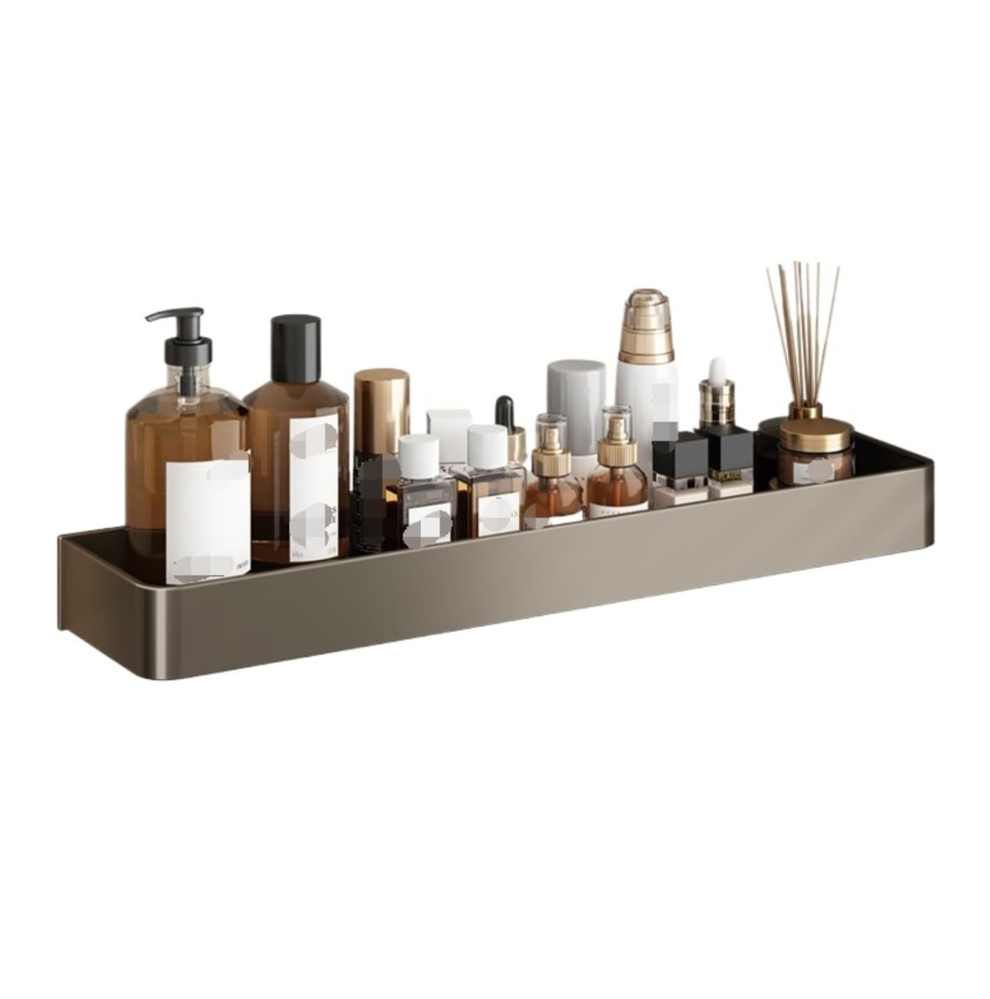 PXIWDAN Bathroom Shelf Wall-Mounted Shower Caddy Bathroom Organizer Shelf Storage Rack for Home Kitchen Wall Organizer 50cm