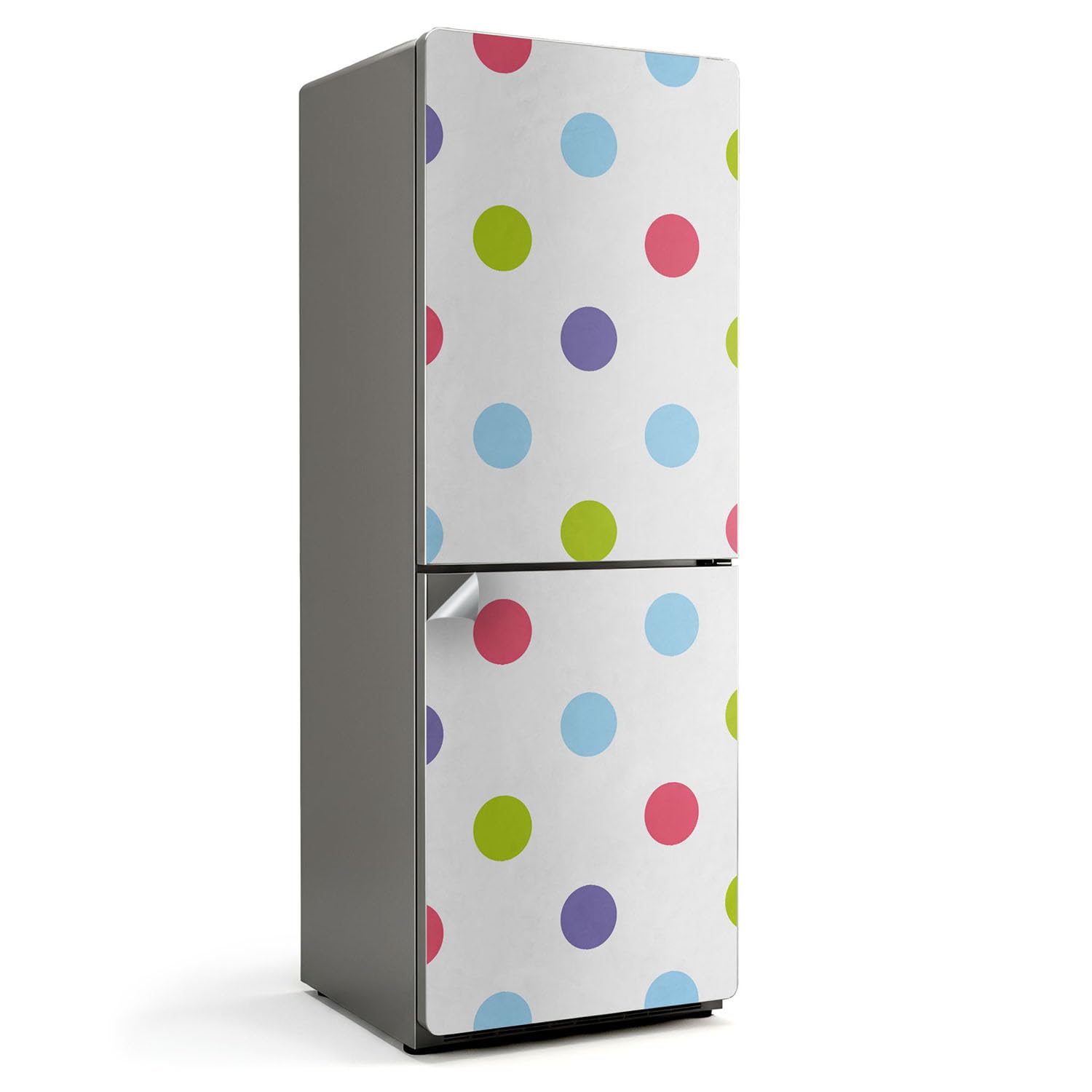 Sticker réfrigérateur 70x190 cm autocollant porte cuisine décalcomanie protection pois