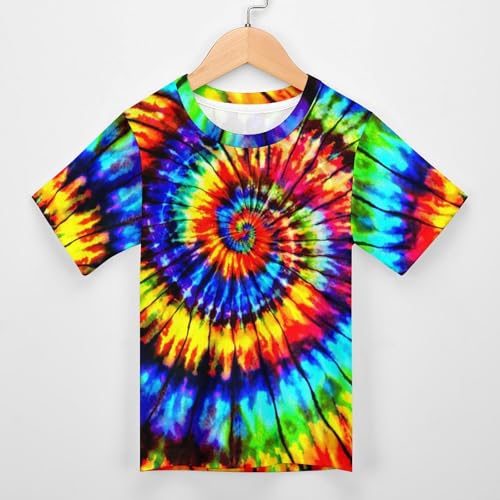 Kids Summer Short Sleeve T Shirt for Boys Girls 6-18Y,Children Tees Cool 3D Print2